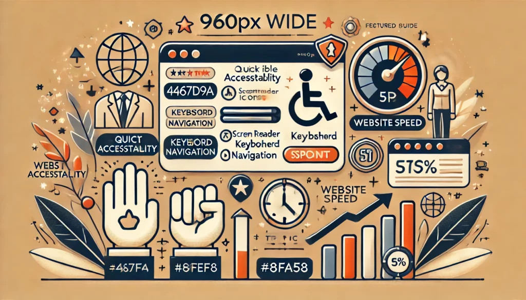 Image for a detailed guide on the importance of a quick, accessible website for users with impairments, targeting small business