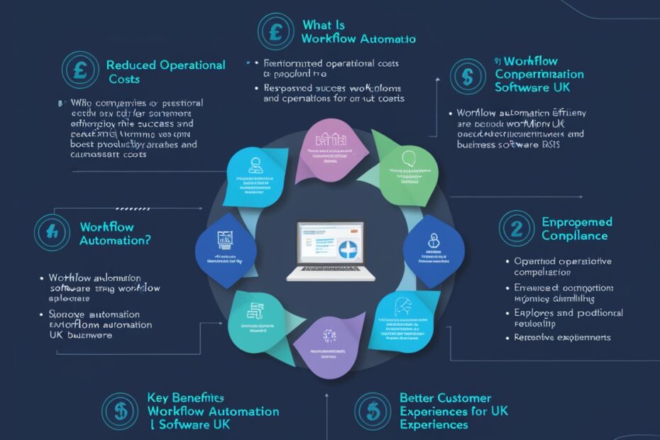 Infographic illustrating AI's role in workflow automation