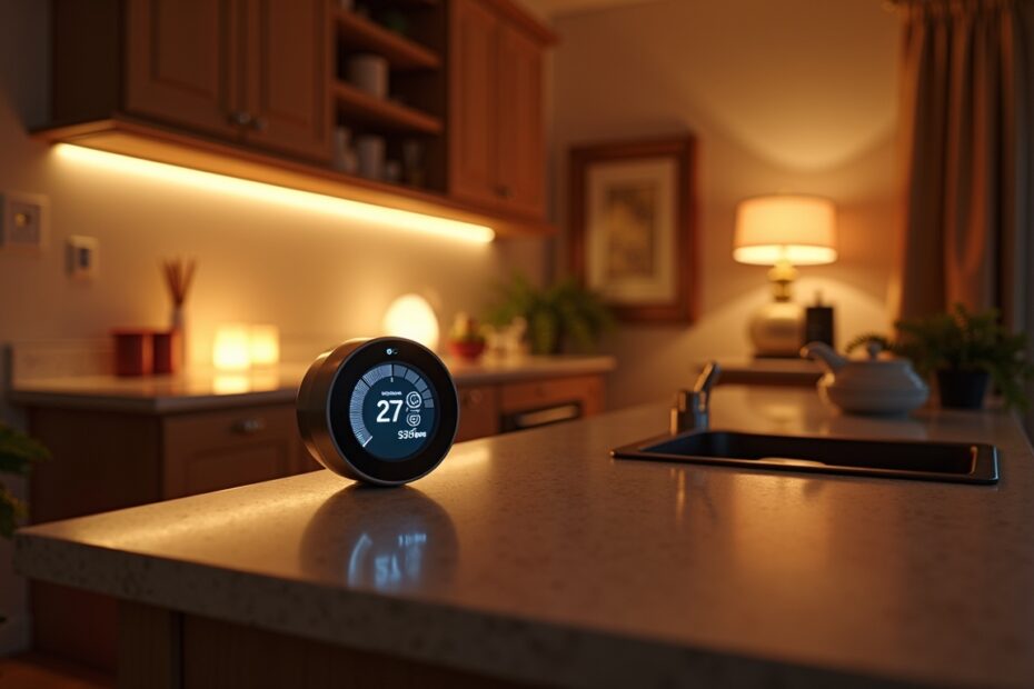 A smart home in the UK using AI for energy efficiency.